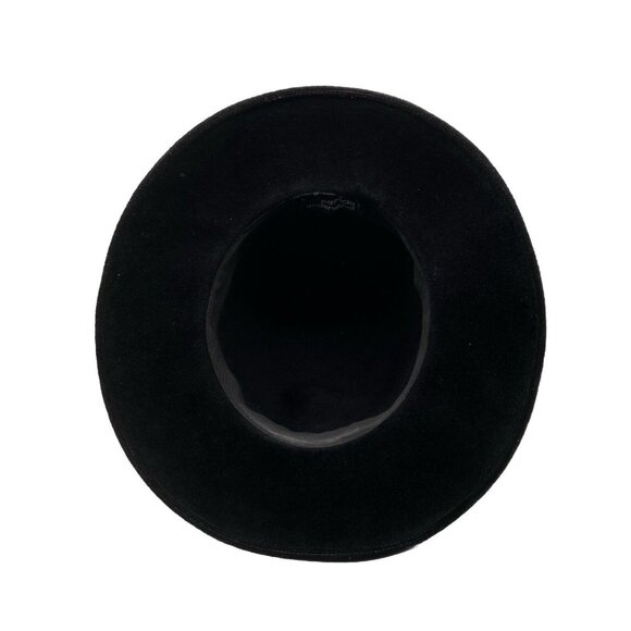 Vintage Patricia Underwood fur Felt hat fedora high Crown Runway Black main image 5